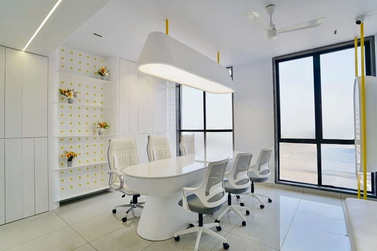 Bright consultation room at Bhai-Bhai Dental Clinic